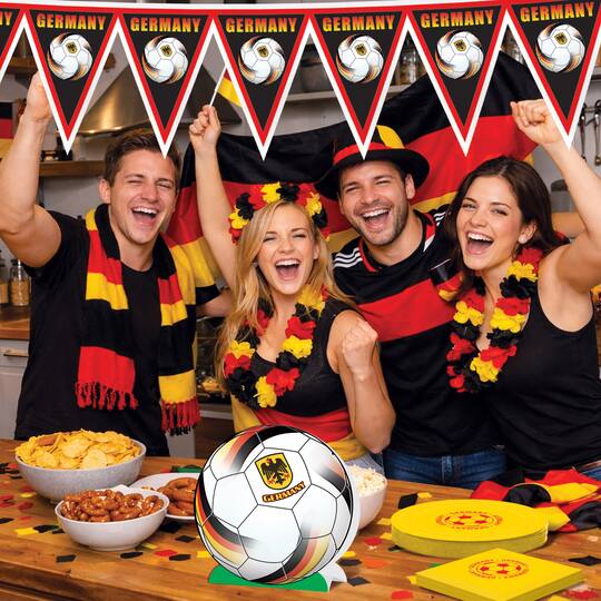9.25" Germany 3D Soccer Ball Centerpieces, 2ct.